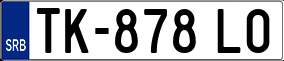 Trailer License Plate